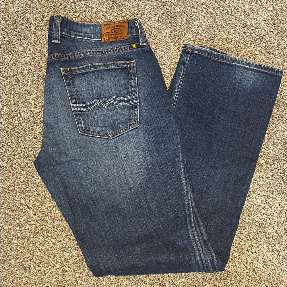 Lucky Brand Women's Dark Blue Classic Rider Jeans 4/27